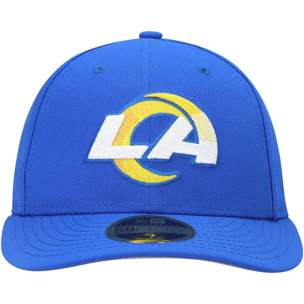 Men's New Era Royal Los Angeles Rams Omaha Low Profile 59FIFTY Fitted Hat
