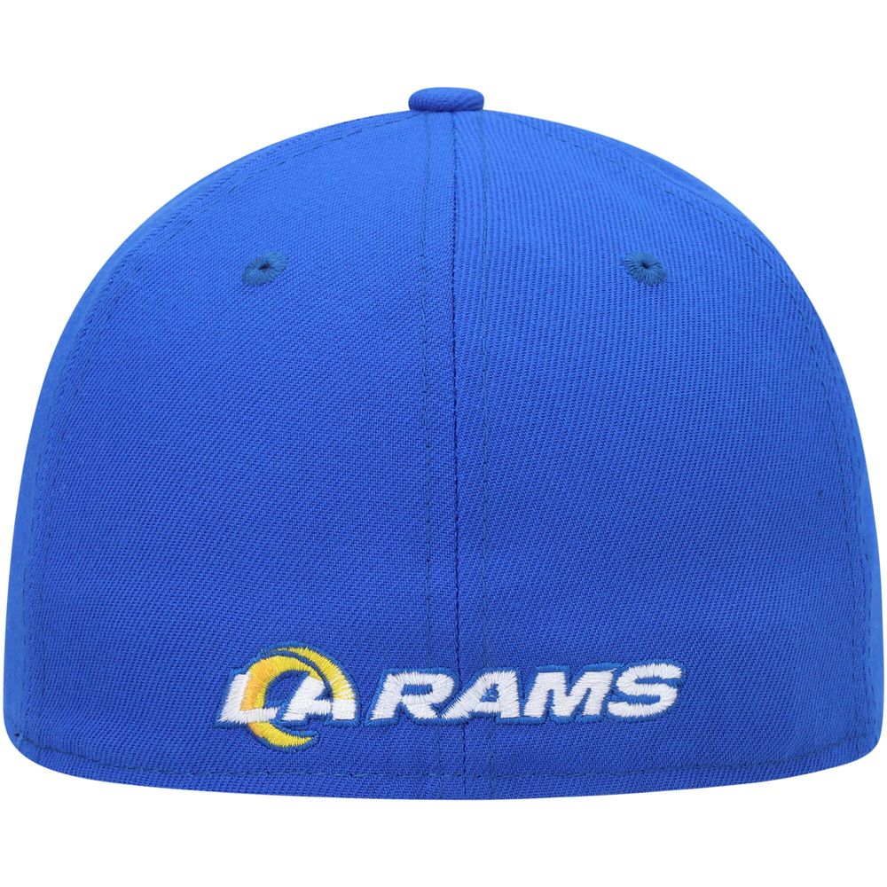 Men's New Era White Los Angeles Rams Omaha Low Profile 59FIFTY Fitted Hat 