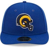 Men's New Era Royal Los Angeles Rams Omaha Throwback Low Profile 59FIFTY Fitted Hat