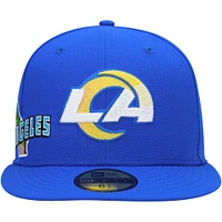 Men's New Era Royal Los Angeles Rams Stateview 59FIFTY Fitted Hat