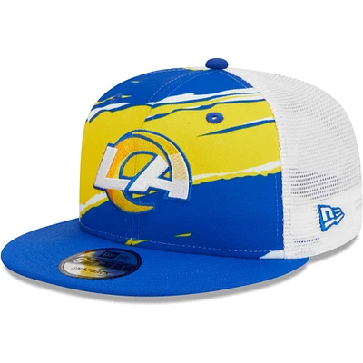 Casquette Snapback 9FIFTY Los Angeles Rams Tear Trucker Royal New Era pour homme