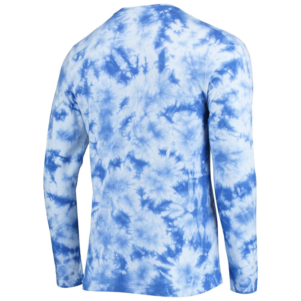 Men's New Era Royal Los Angeles Rams Tie-Dye Long Sleeve T-Shirt