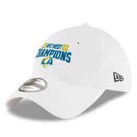 Casquette ajustable 9TWENTY des champions de la division ouest de la NFC 2021 des Los Angeles Rams New Era pour homme, blanc