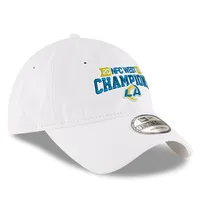 Casquette ajustable 9TWENTY des champions de la division ouest de la NFC 2021 des Los Angeles Rams New Era pour homme, blanc