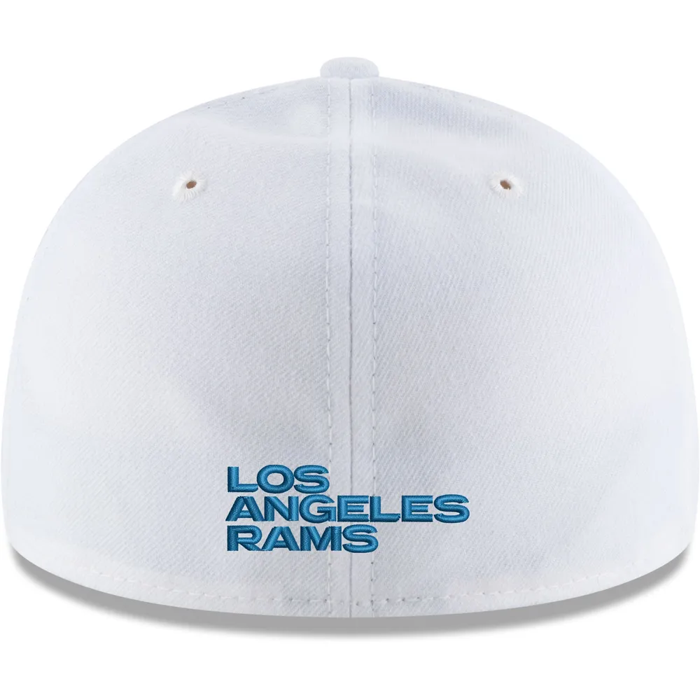 Men's New Era White Los Angeles Rams Team Logo Omaha Low Profile