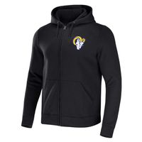 Men's NFL x Darius Rucker Collection by Fanatics Black Los Angeles Rams Rocker Full-Zip Hoodie