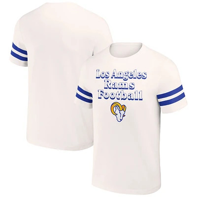 T-shirt vintage pour homme de la collection NFL x Darius Rucker par Fanatics, couleur crème, Los Angeles Rams