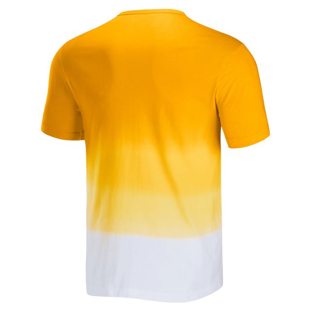 Collection NFL x Darius Rucker pour hommes par Fanatics T-shirt à poche Dip Dye or/blanc Los Angeles Rams