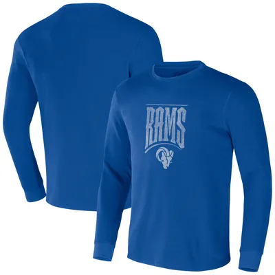 Men's NFL x Darius Rucker Collection by Fanatics Royal New York Giants  Washed Raglan Henley T