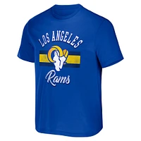 Men's NFL x Darius Rucker Collection by Fanatics Royal Los Angeles Rams Stripe T-Shirt
