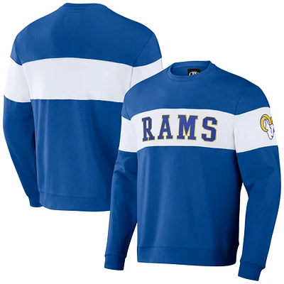 Collection NFL x Darius Rucker pour hommes par Fanatics Royal Los Angeles Rams Team Color & White Sweatshirt