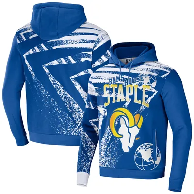 Los Angeles Rams NFL x Staple All Over Print Pullover Hoodie - Royal