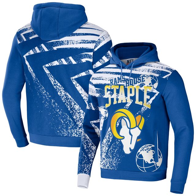 Sweat à capuche imprimé intégral NFL x Staple Royal Los Angeles Rams pour hommes