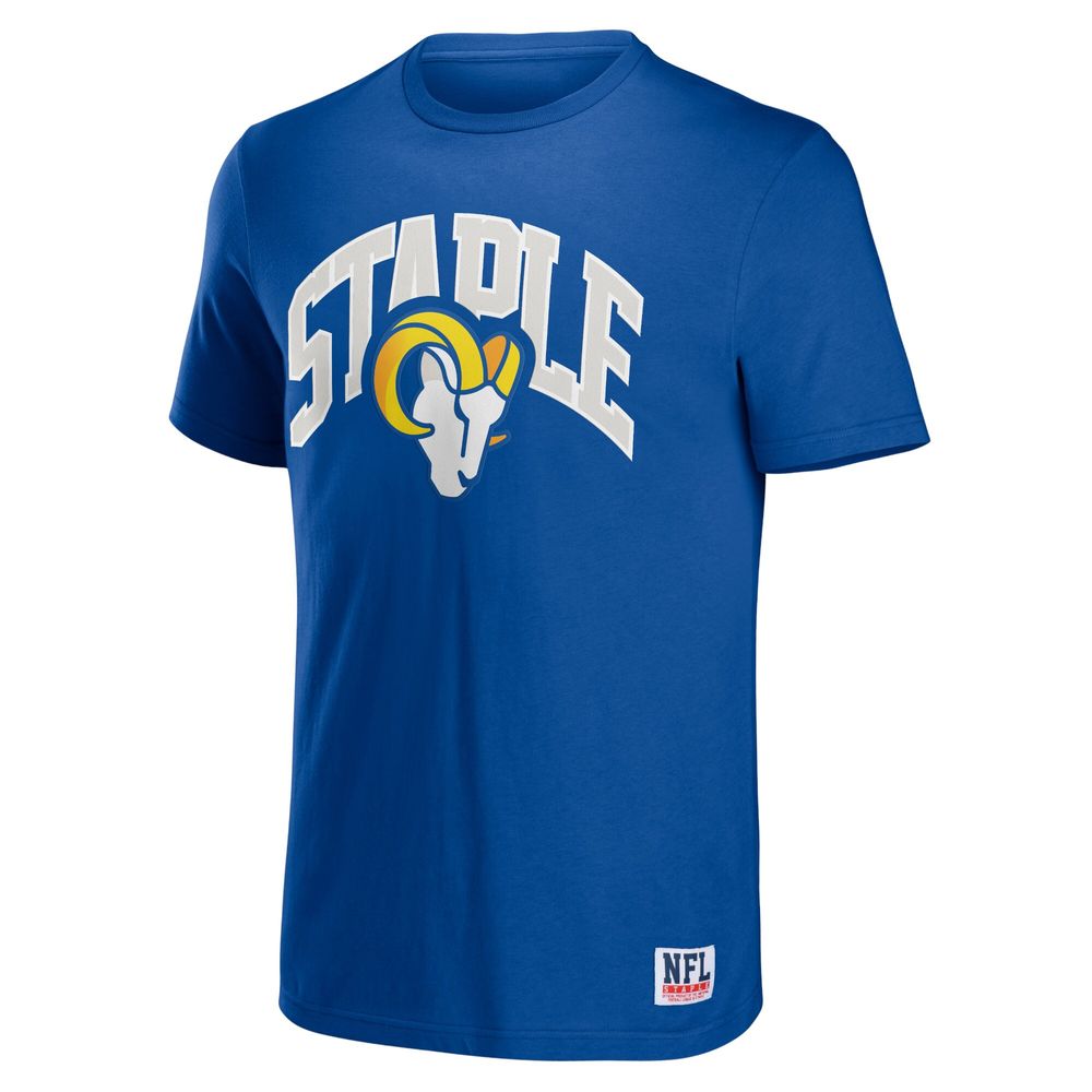 Men's NFL x Staple Royal Los Angeles Rams Logo Lockup T-Shirt