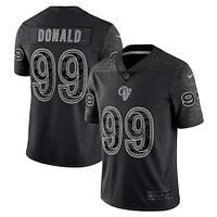 Maillot Nike Aaron Donald noir Los Angeles Rams RFLCTV Limited pour homme