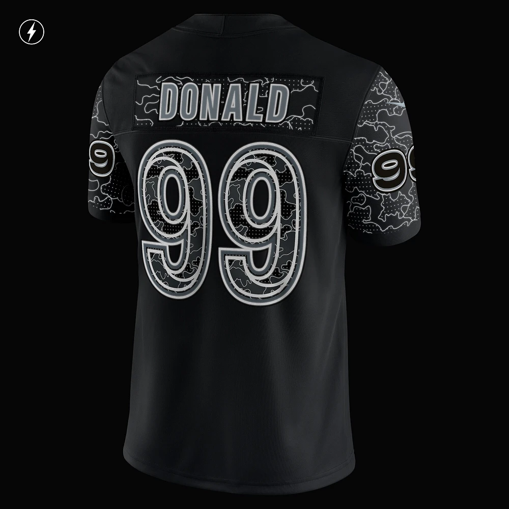 Maillot Nike Aaron Donald noir Los Angeles Rams RFLCTV Limited pour homme