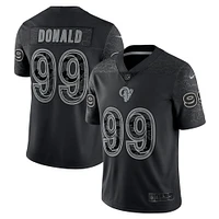 Maillot Nike Aaron Donald noir Los Angeles Rams RFLCTV Limited pour homme