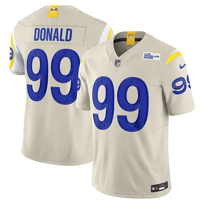 Nike Aaron Donald Bone pour hommes Los Angeles Rams Alternate Vapor F.U.S.E. Maillot limité