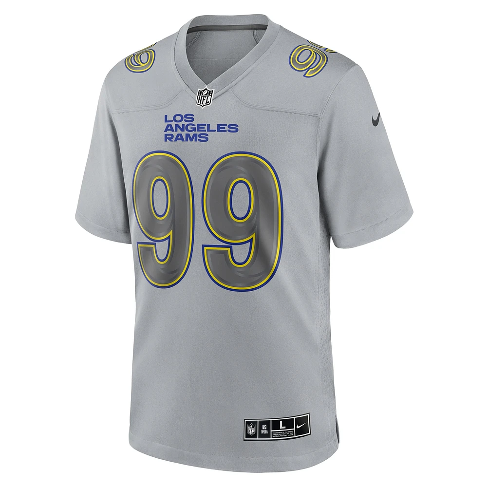 Men's Nike Aaron Donald Gray Los Angeles Rams Atmosphere Fashion Game Jersey