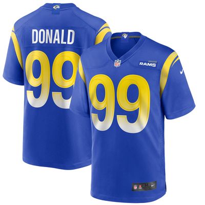 Men's Nike Aaron Donald Royal Los Angeles Rams - Game Player Jersey