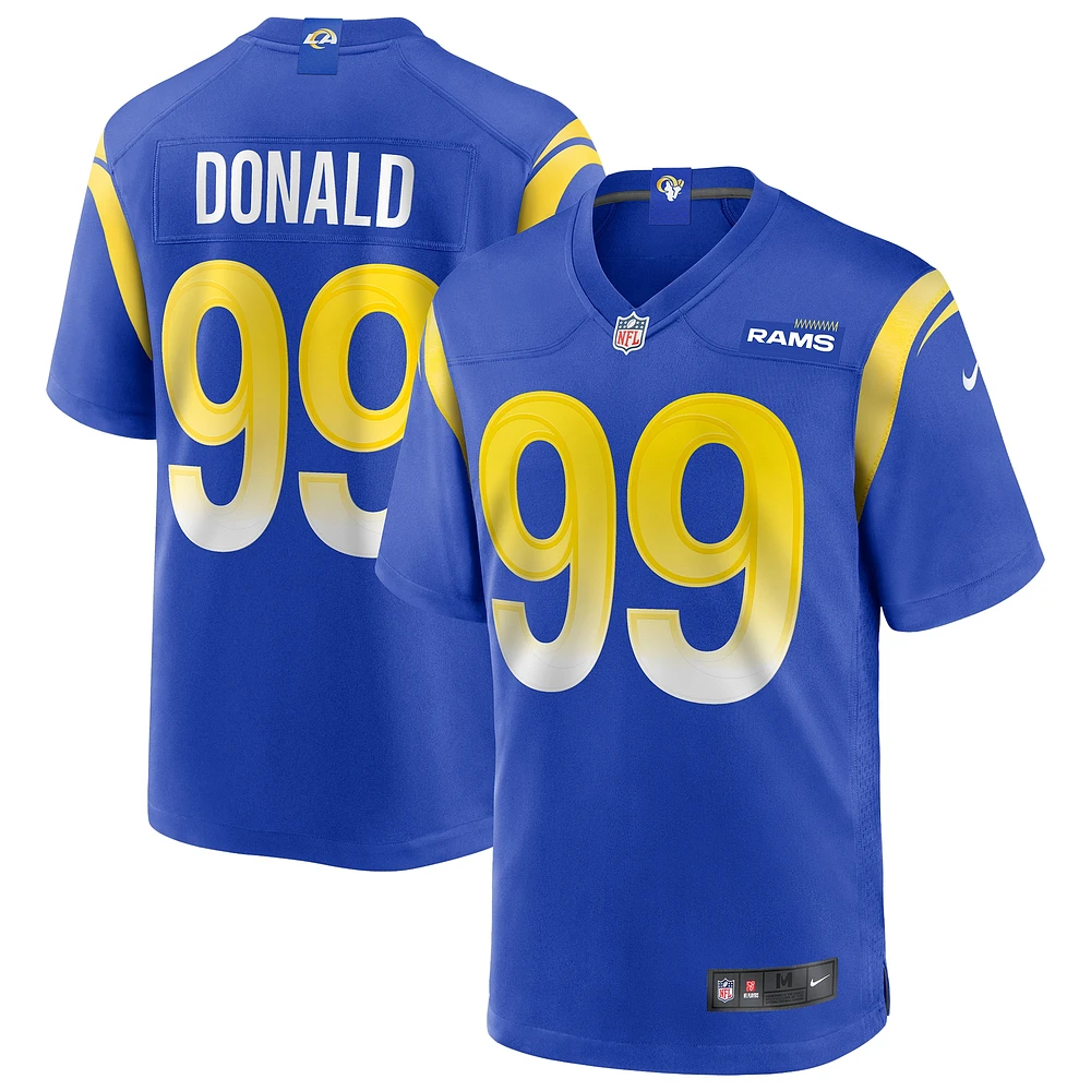 Maillot de joueur match Nike Aaron Donald Royal Los Angeles Rams pour homme