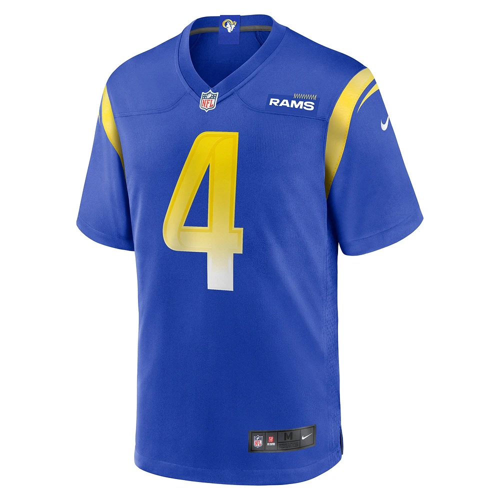 Men's Nike Ahkello Witherspoon  Royal Los Angeles Rams Team Game Jersey