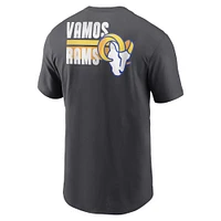 Men's Nike Anthracite Los Angeles Rams Blitz Essential T-Shirt