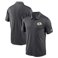 Polo de performance avec logo la franchise Los Angeles Rams Nike anthracite pour homme