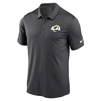Polo de performance avec logo la franchise Los Angeles Rams Nike anthracite pour homme