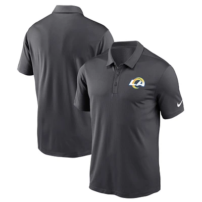 Polo de performance avec logo la franchise Los Angeles Rams Nike anthracite pour homme