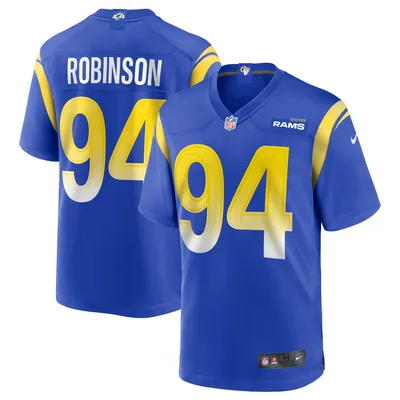 Men's Nike Wan'Dale Robinson Royal New York Giants Game Player Jersey