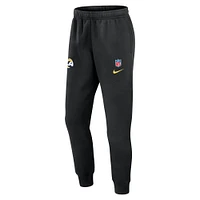 Pantalon Nike noir Los Angeles Rams 2024 Sideline Club pour homme