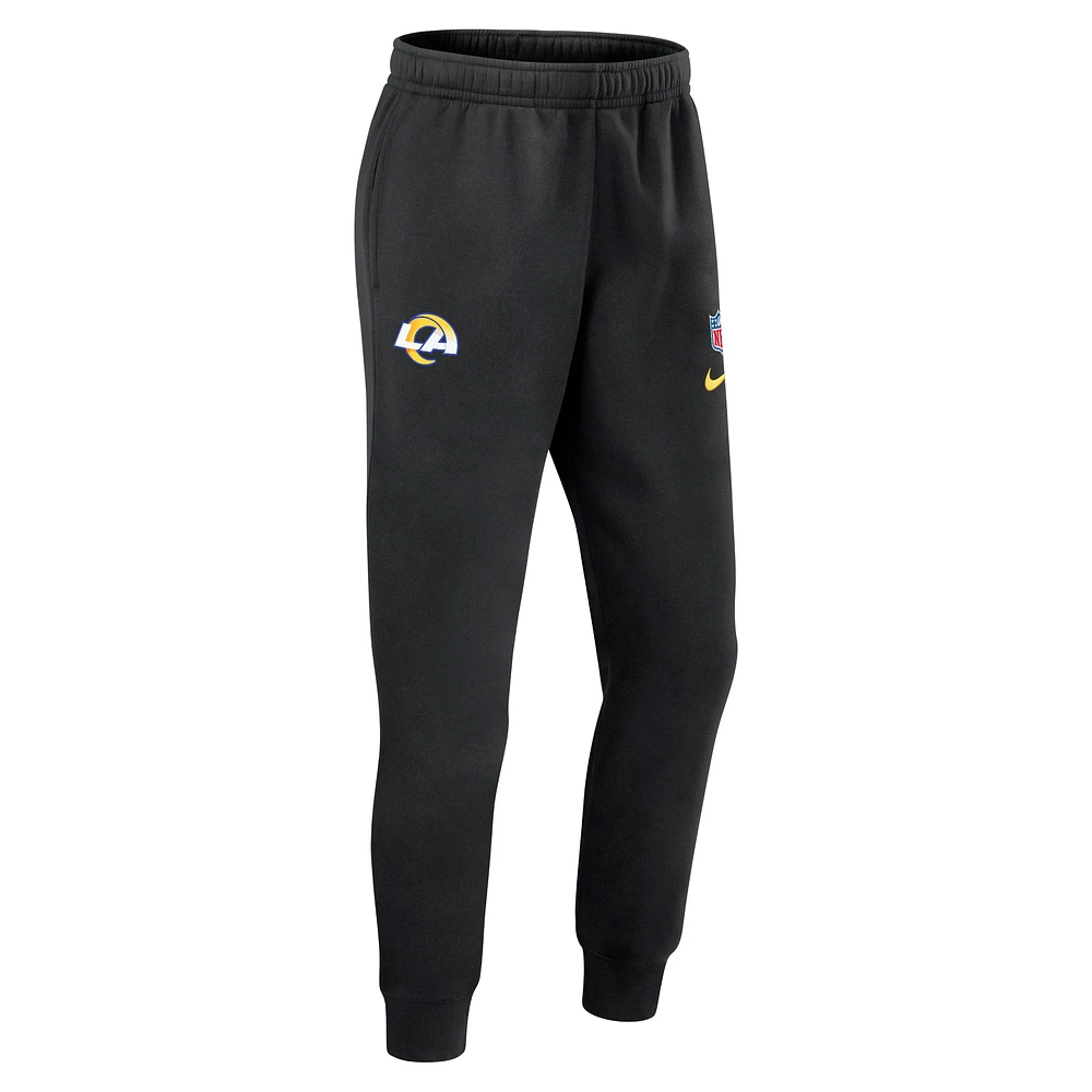 Pantalon Nike noir Los Angeles Rams 2024 Sideline Club pour homme