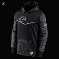 Men's Nike Black Los Angeles Rams RFLCTV Chevron Pullover Hoodie