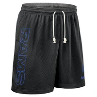 Short de sport réversible Nike noir Los Angeles Rams pour homme