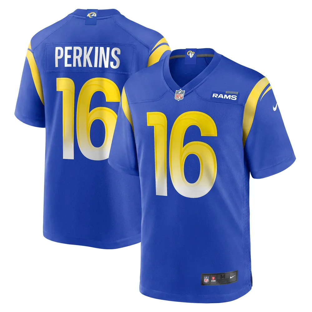 Nike Bryce Perkins Los Angeles Rams Royal Game Player Jersey