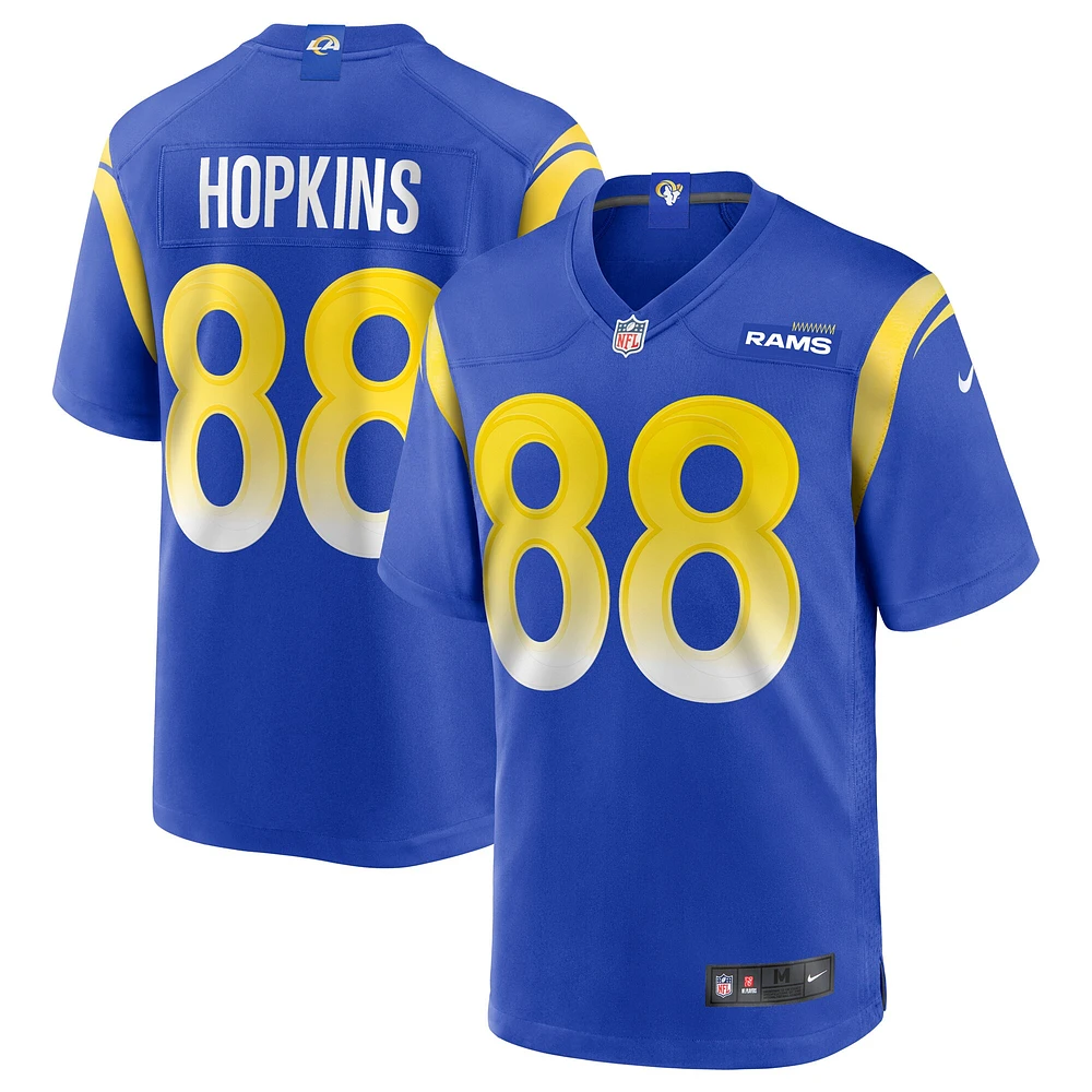 Maillot de match Nike Brycen Hopkins Royal Los Angeles Rams pour homme