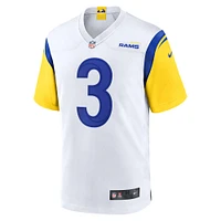 Maillot de match Nike Cam Akers blanc des Rams Los Angeles pour homme