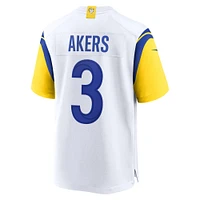 Maillot de match Nike Cam Akers blanc des Rams Los Angeles pour homme