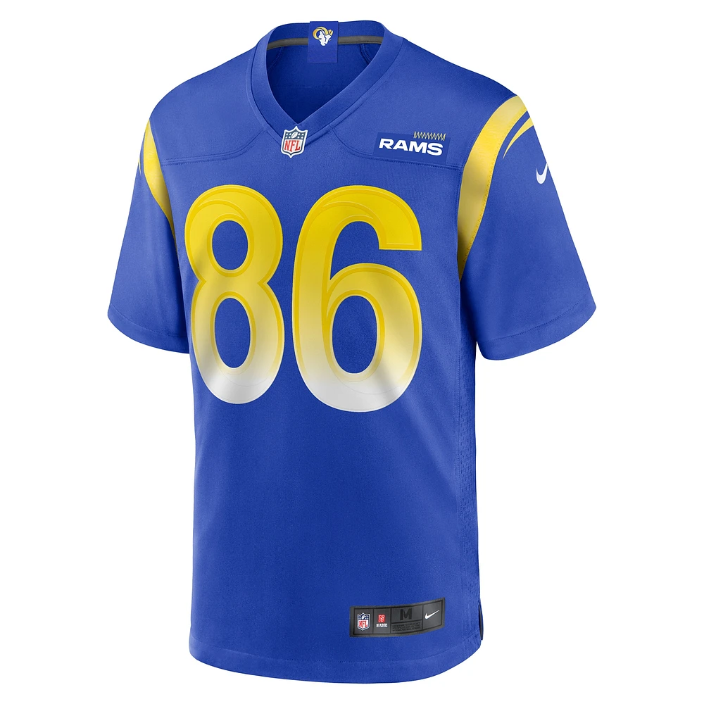 Maillot de match Nike Colby Parkinson Royal Los Angeles Rams pour homme