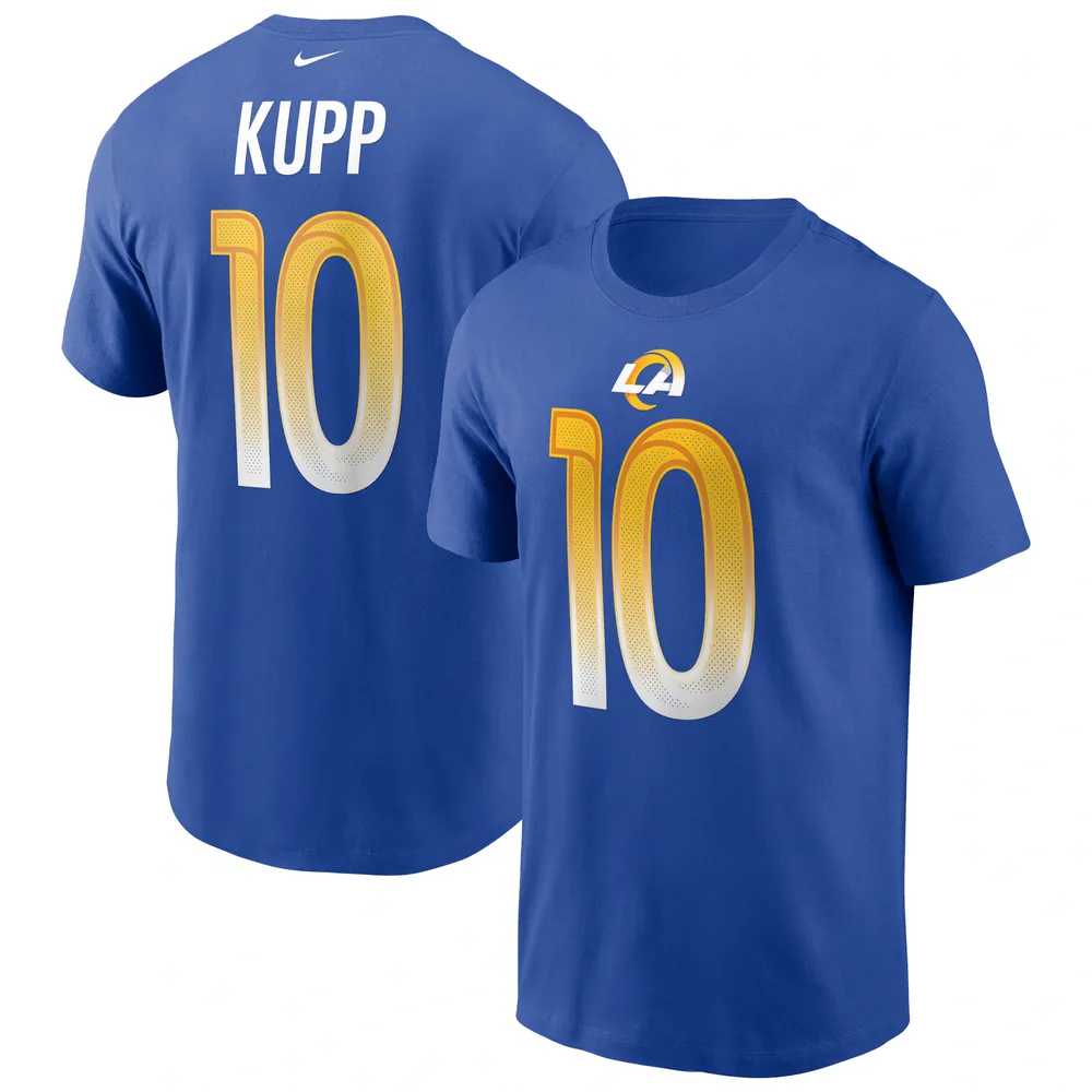 T-shirt avec nom et numéro Nike Cooper Kupp Royal Los Angeles Rams pour homme