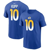 T-shirt avec nom et numéro de joueur Nike Cooper Kupp Royal Los Angeles Rams pour homme