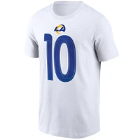 T-shirt avec nom et numéro Nike Cooper Kupp pour homme, blanc, Los Angeles Rams