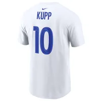 T-shirt avec nom et numéro du joueur Super Bowl LVI des Rams de Los Angeles Nike Cooper Kupp pour homme, blanc