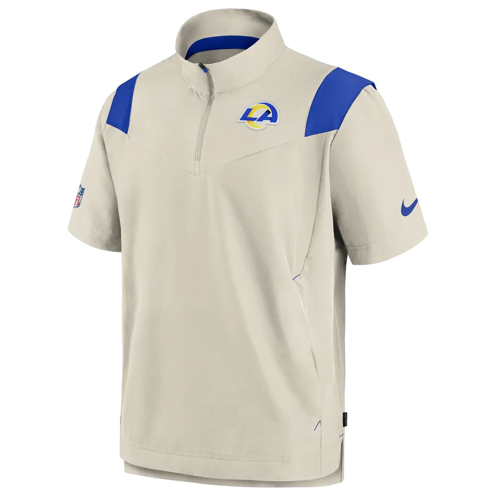 Haut à enfiler Chevron Lockup Los Angeles Rams Sideline Coaches Nike crème pour homme