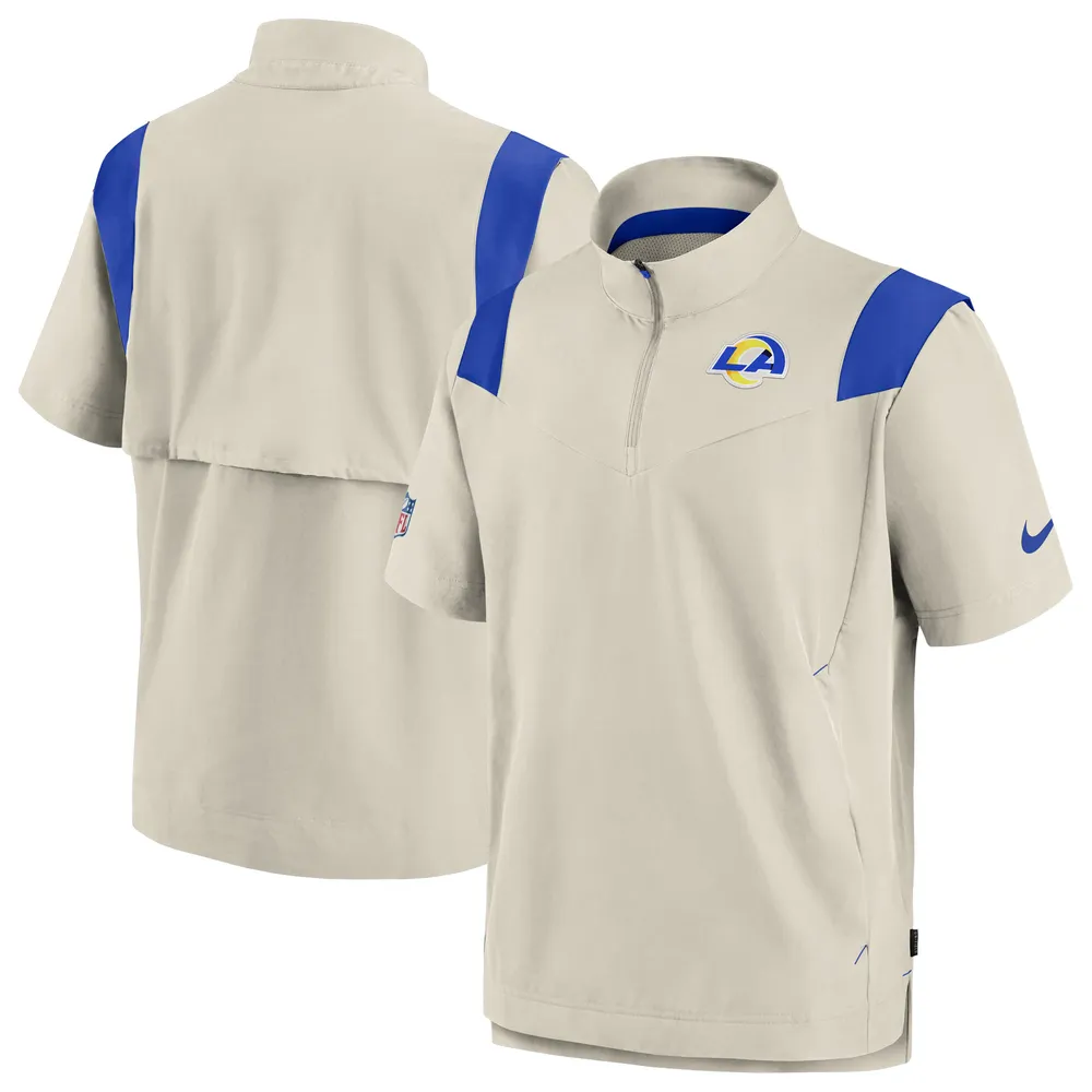 Haut à enfiler Chevron Lockup Los Angeles Rams Sideline Coaches Nike crème pour homme