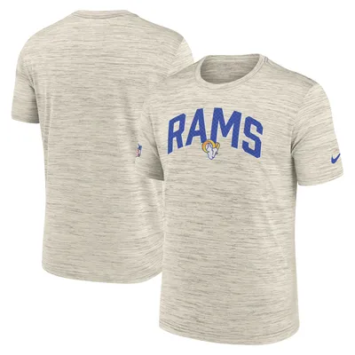 Los Angeles Rams Nike Sideline Velocity Athletic Stack Performance T-Shirt