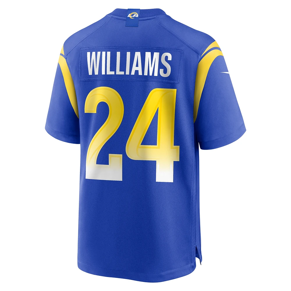 Maillot de match l'équipe Nike Darious Williams Royal Los Angeles Rams pour homme