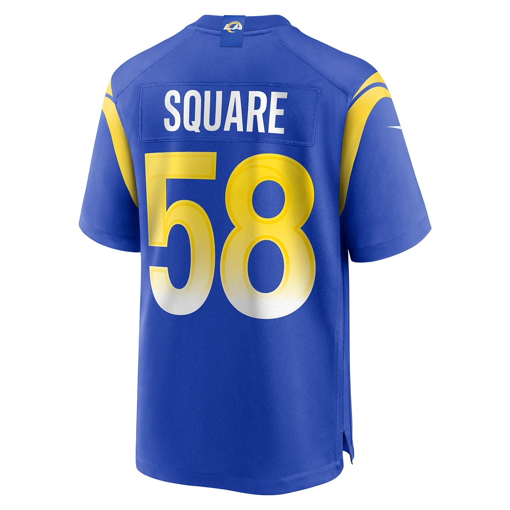 Maillot de match des Rams Los Angeles Nike DeAndre Square Royal pour homme