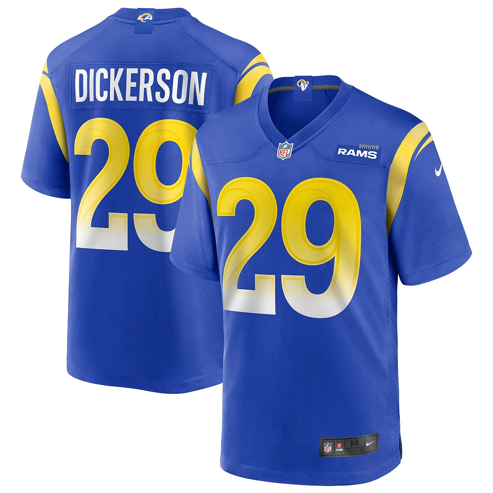 Nike Eric Dickerson Royal Los Angeles Rams Game Maillot de joueur retraité pour homme